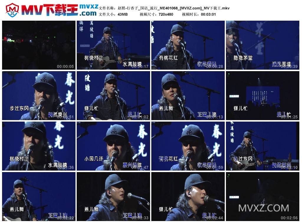 赵照-行香子_国语_流行_ME401068